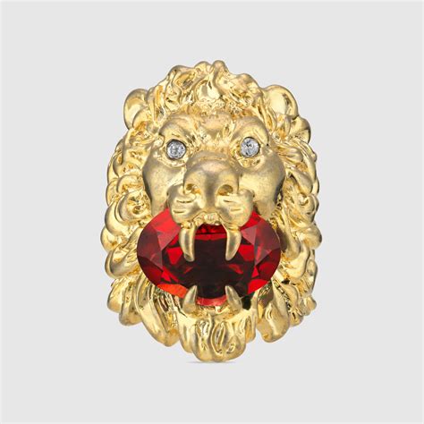 gucci lion head ring replica